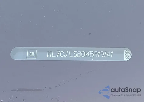 2019 Chevrolet Trax Lt z USA, uszkodzony, nr VIN KL7CJLSB0KB919141